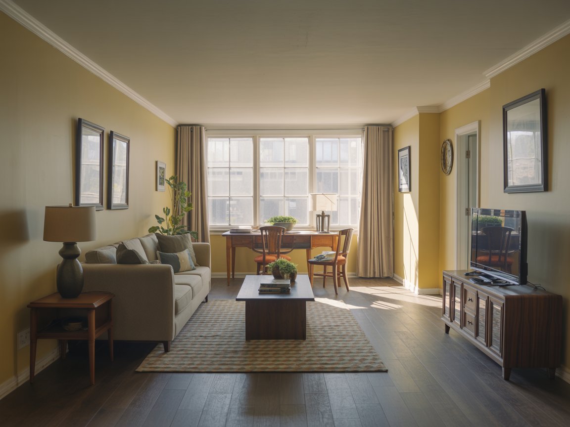 Condo living room interior showing belongings protected by HO-6 renters coverage