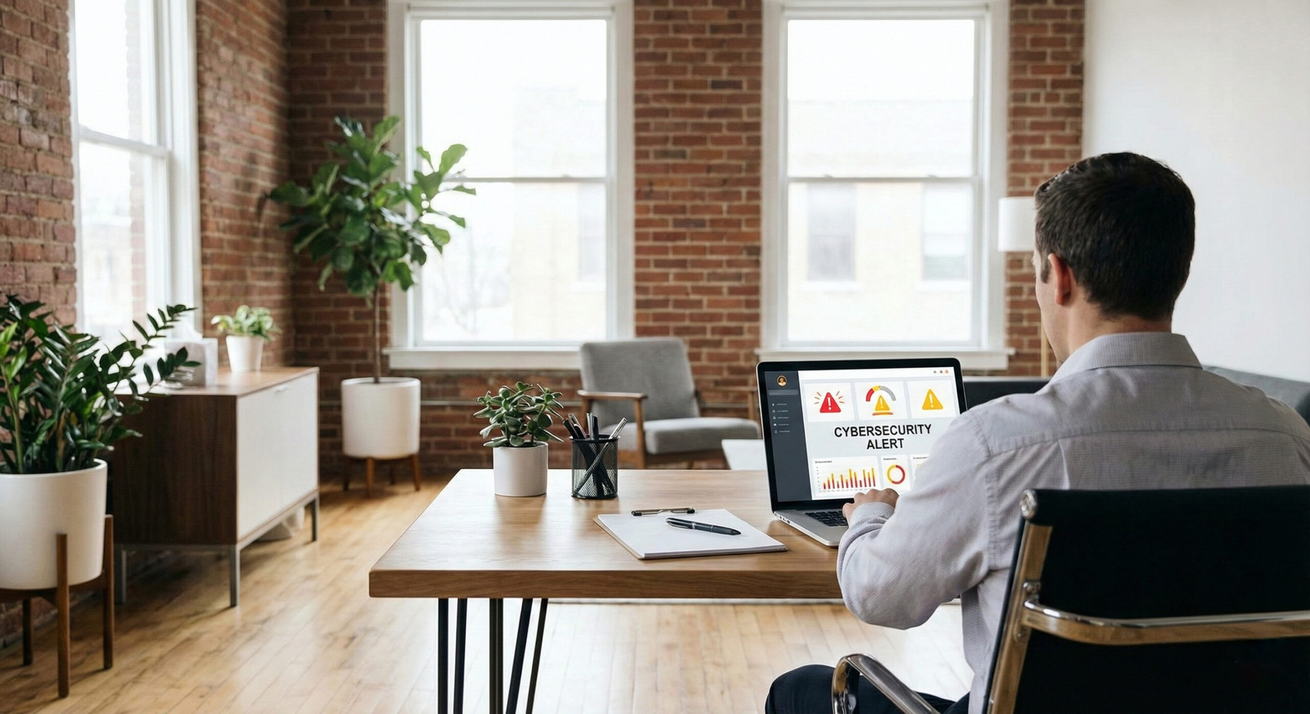 Cyber insurance digital security illustration