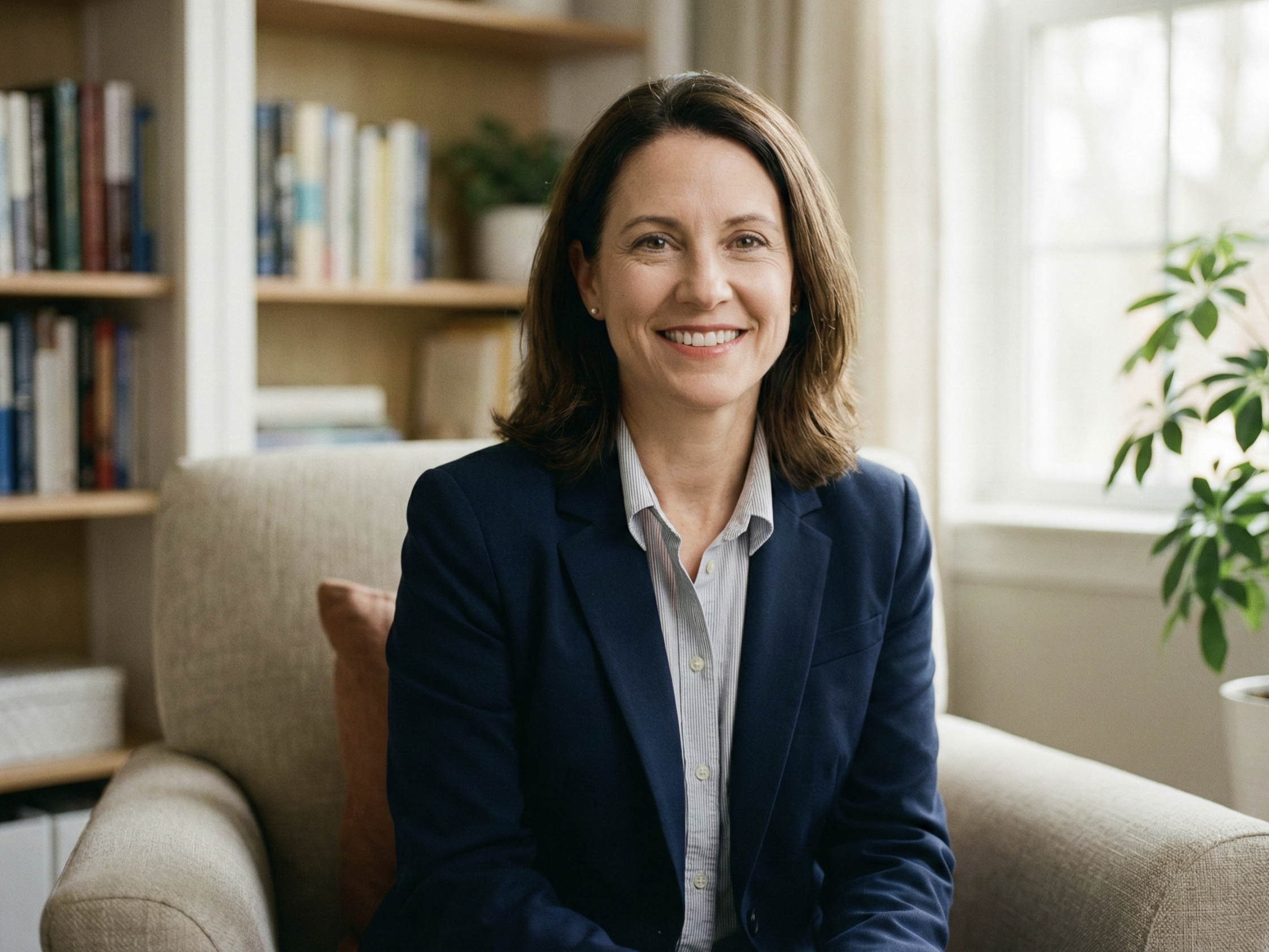 A medical professional reviewing liability documents and insurance forms at a clean office desk